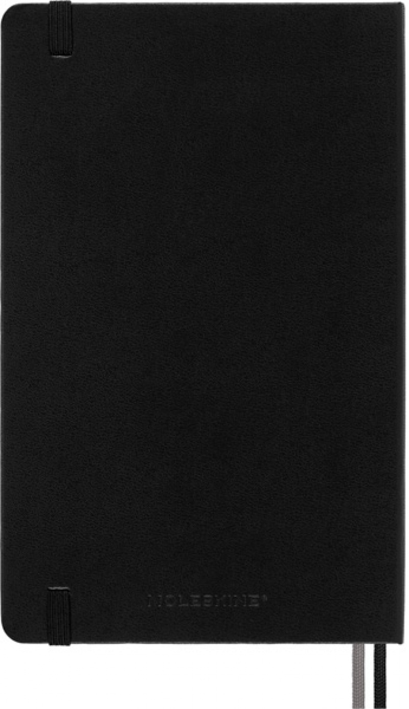 Notes MOLESKINE Classic L (13x21cm) w kratkę, twarda oprawa, 400 stron, czarny - zdjęcie (4