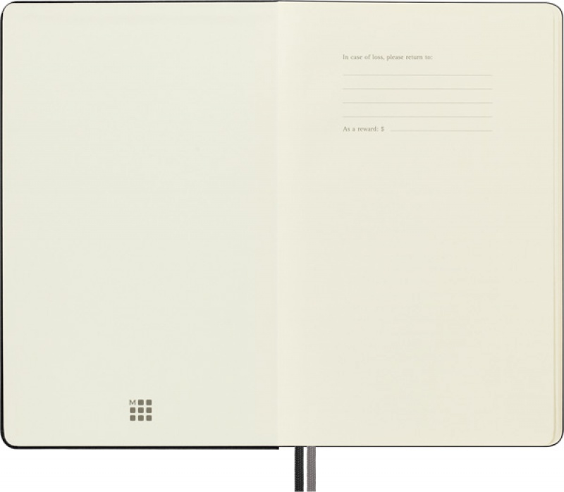 Notes MOLESKINE Classic L (13x21cm) w kropki, twarda oprawa, 400 stron, czarny - zdjęcie (10