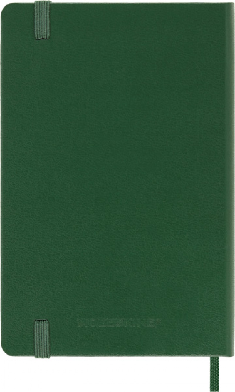 Notes MOLESKINE Classic P (9x14 cm) w linie, twarda oprawa, myrtle green, 192 strony, zielony - zdjęcie (3