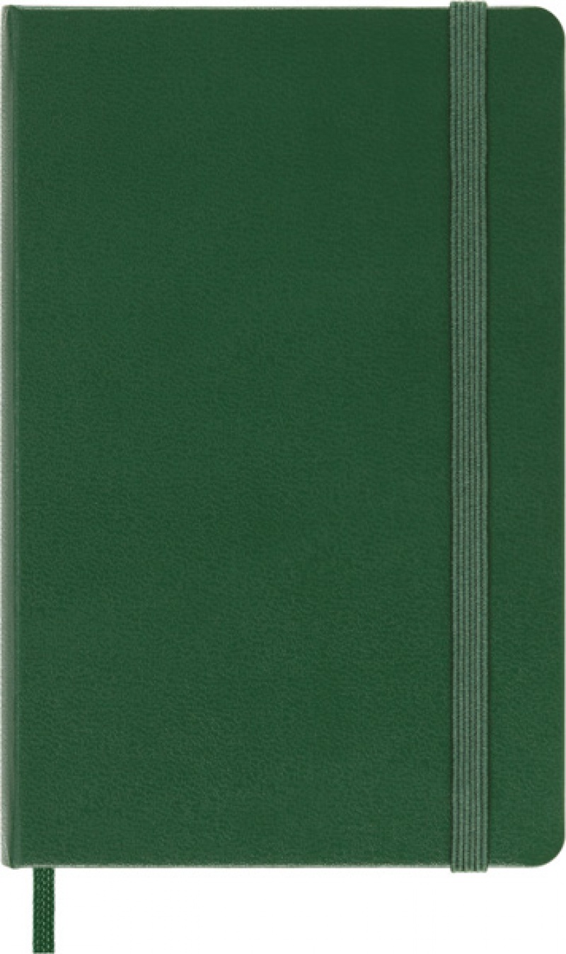 Notes MOLESKINE Classic P (9x14 cm) w linie, twarda oprawa, myrtle green, 192 strony, zielony - zdjęcie (11