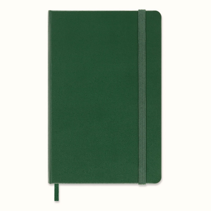 Notes MOLESKINE Classic P (9x14 cm) w linie, twarda oprawa, myrtle green, 192 strony, zielony - zdjęcie (10