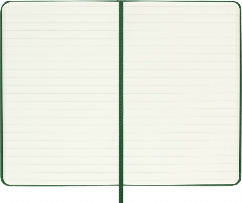 Notes MOLESKINE Classic P (9x14 cm) w linie, twarda oprawa, myrtle green, 192 strony, zielony - zdjęcie (7