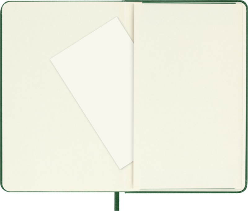 Notes MOLESKINE Classic P (9x14 cm) w linie, twarda oprawa, myrtle green, 192 strony, zielony - zdjęcie (5