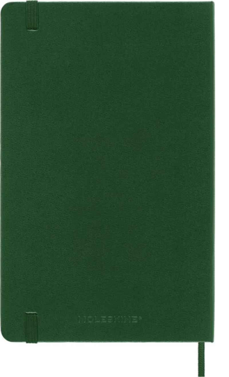 Notes MOLESKINE Classic L (13x21cm) w linie, twarda oprawa, myrtle green, 240 stron, zielony - zdjęcie (3