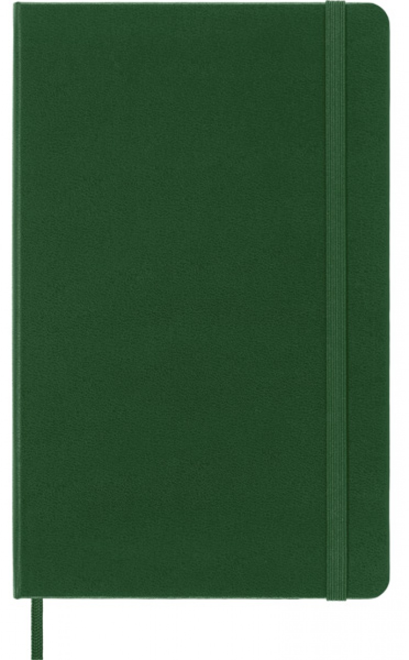 Notes MOLESKINE Classic L (13x21cm) w linie, twarda oprawa, myrtle green, 240 stron, zielony - zdjęcie (11