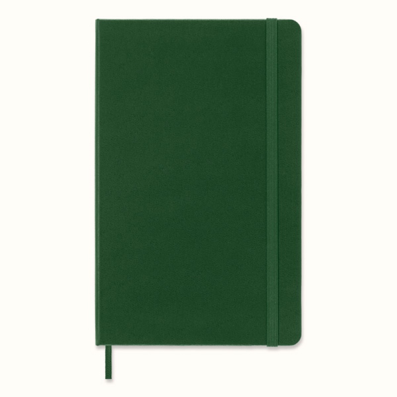 Notes MOLESKINE Classic L (13x21cm) w linie, twarda oprawa, myrtle green, 240 stron, zielony - zdjęcie (10