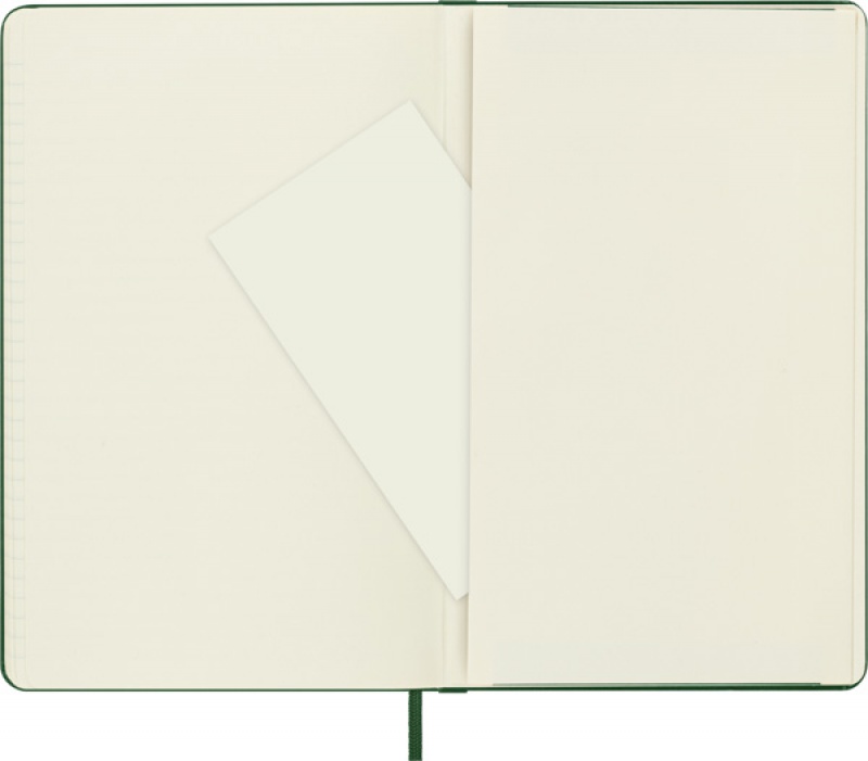 Notes MOLESKINE Classic L (13x21cm) w linie, twarda oprawa, myrtle green, 240 stron, zielony - zdjęcie (5