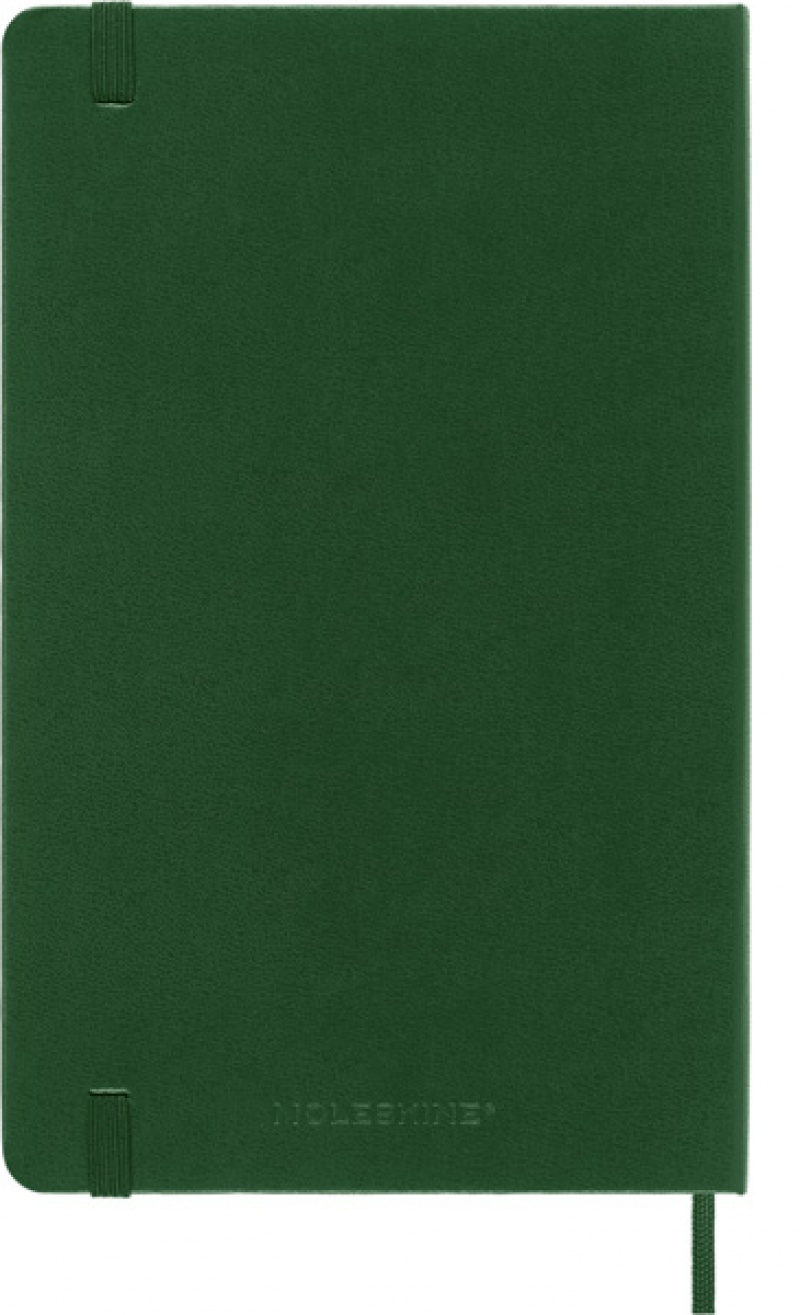 Notes MOLESKINE Classic L (13x21cm) w kropki, twarda oprawa, myrtle green, 240 stron, zielony - zdjęcie (3