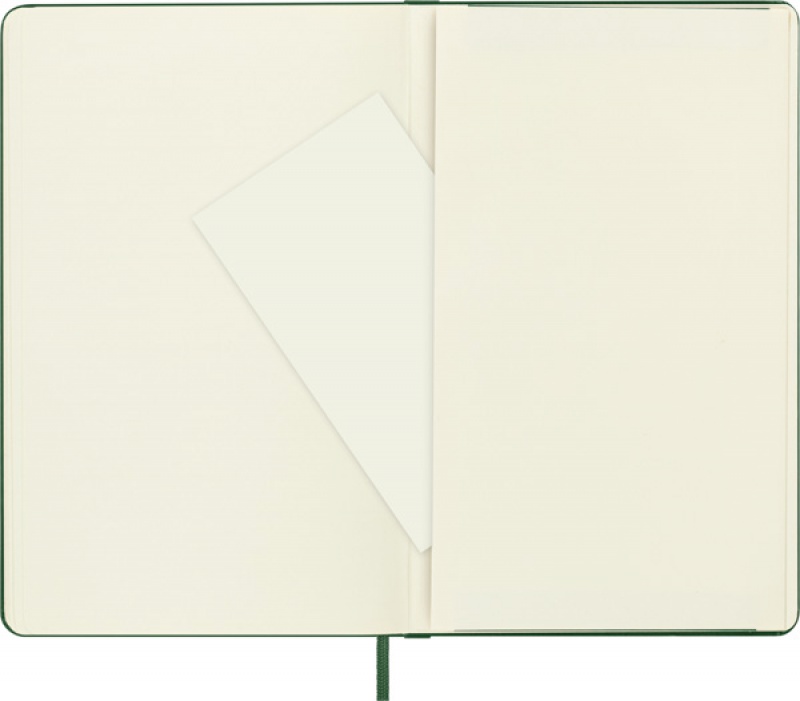 Notes MOLESKINE Classic L (13x21cm) w kropki, twarda oprawa, myrtle green, 240 stron, zielony - zdjęcie (5