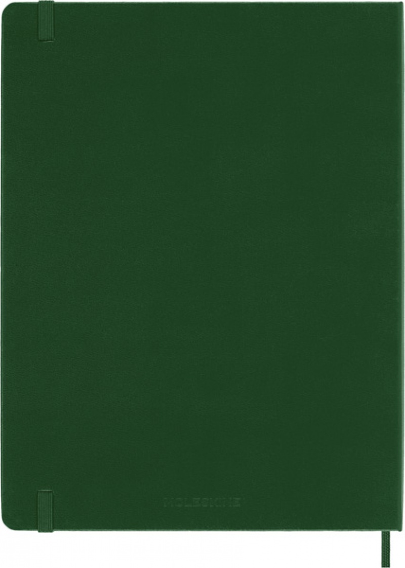 Notes MOLESKINE Classic XL (19x25cm) w linie, twarda oprawa, myrtle green, 192 strony, zielony - zdjęcie (3