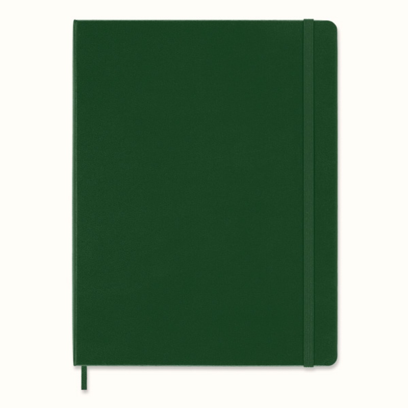 Notes MOLESKINE Classic XL (19x25cm) w linie, twarda oprawa, myrtle green, 192 strony, zielony - zdjęcie (10