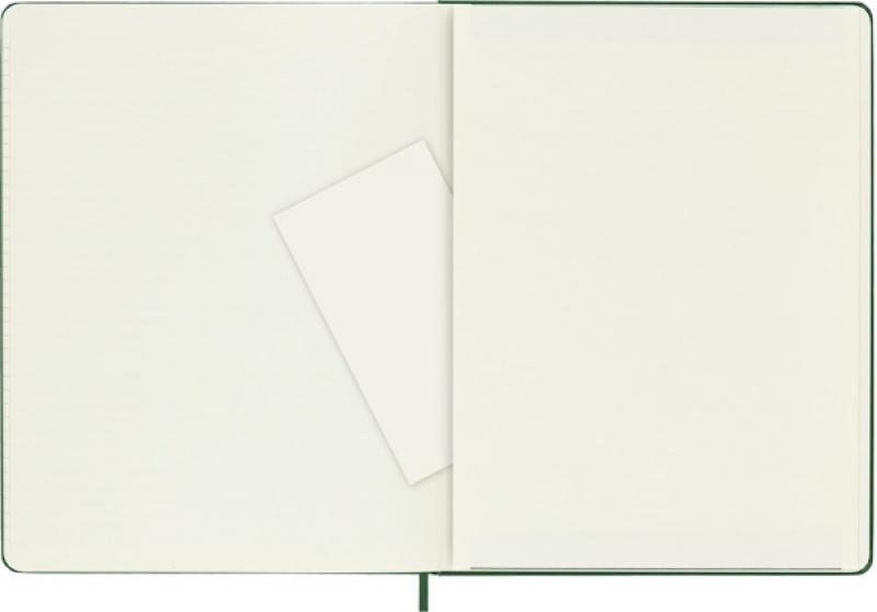 Notes MOLESKINE Classic XL (19x25cm) w linie, twarda oprawa, myrtle green, 192 strony, zielony - zdjęcie (5