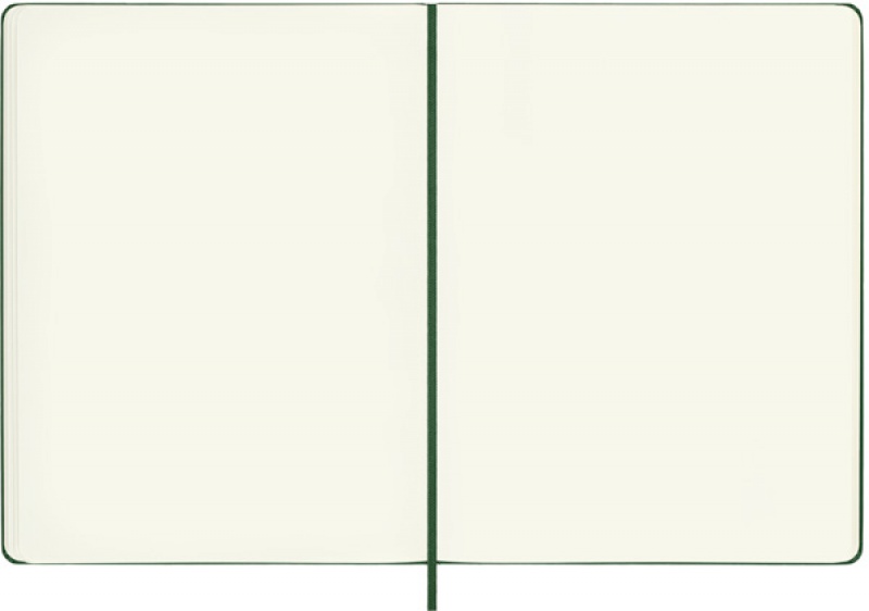 Notes MOLESKINE Classic XL (19x25cm) gładki, twarda oprawa, myrtle green, 192 strony, zielony - zdjęcie (7