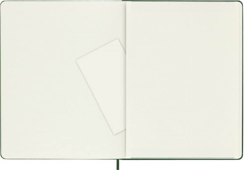Notes MOLESKINE Classic XL (19x25cm) gładki, twarda oprawa, myrtle green, 192 strony, zielony - zdjęcie (5