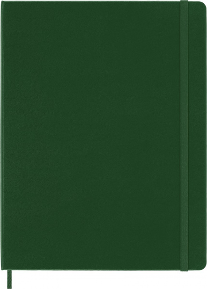 Notes MOLESKINE Classic XL (19x25cm) w kratkę, twarda oprawa, myrtle green, 192 strony, zielony - zdjęcie (11