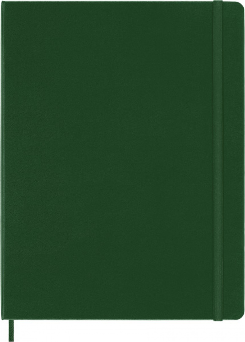 Notes MOLESKINE Classic XL (19x25cm) w kropki, twarda oprawa, myrtle green, 192 strony, zielony - zdjęcie (11