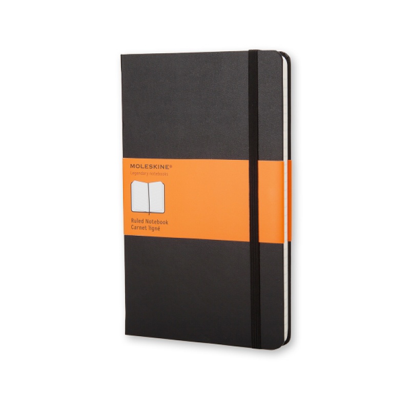 Notes MOLESKINE Classic P (9x14cm) w linie, twarda oprawa, 192 strony, czarny - zdjęcie (7
