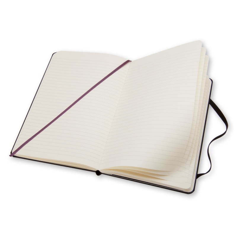 Notes MOLESKINE Classic P (9x14cm) w linie, twarda oprawa, 192 strony, czarny - zdjęcie (4