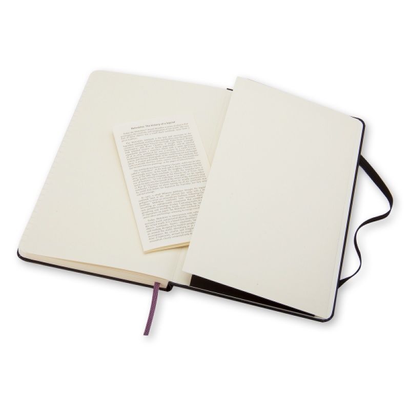 Notes MOLESKINE Classic P (9x14cm) w linie, twarda oprawa, 192 strony, czarny - zdjęcie (2