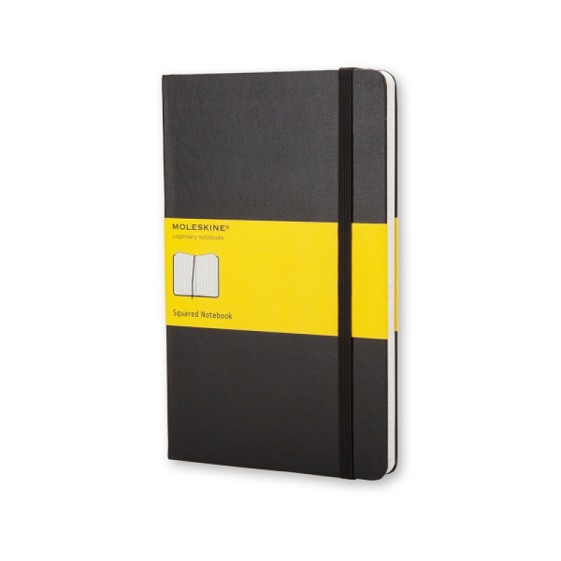 Notes MOLESKINE Classic P (9x14cm) w kratkę, twarda oprawa, 192 strony, czarny - zdjęcie (8