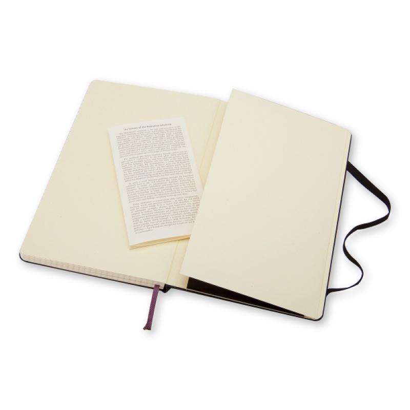 Notes MOLESKINE Classic P (9x14cm) w kratkę, twarda oprawa, 192 strony, czarny - zdjęcie (2