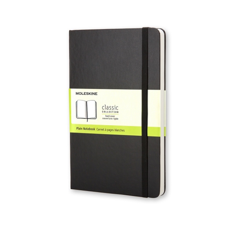 Notes MOLESKINE Classic P (9x14cm) gładki, twarda oprawa, 192 strony, czarny - zdjęcie (2