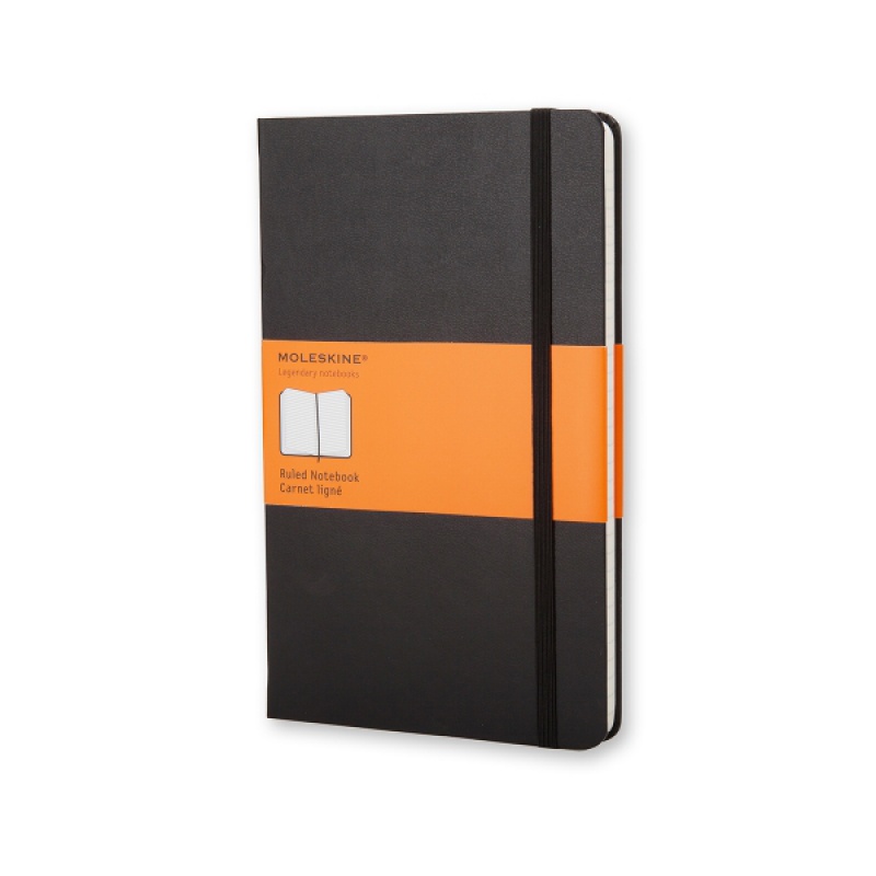 Notes MOLESKINE Classic L (13x21cm) w linie, twarda oprawa, 240 stron, czarny - zdjęcie (8