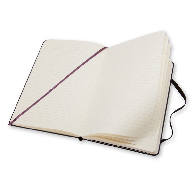 Notes MOLESKINE Classic L (13x21cm) w linie, twarda oprawa, 240 stron, czarny - zdjęcie (5