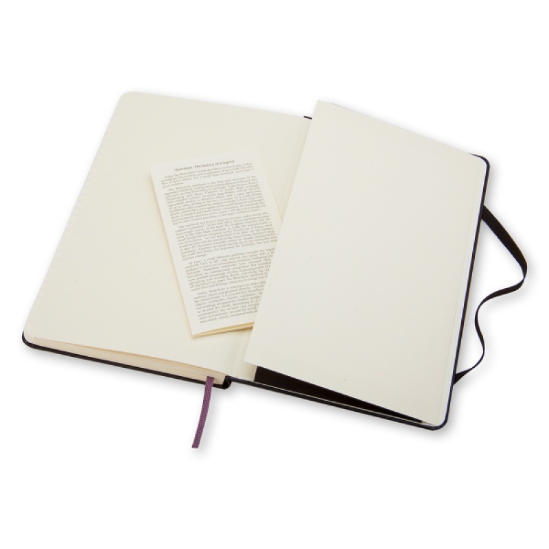 Notes MOLESKINE Classic L (13x21cm) w linie, twarda oprawa, 240 stron, czarny - zdjęcie (3