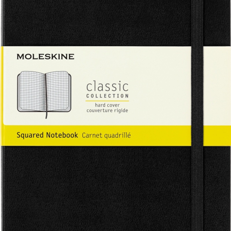Notes MOLESKINE Classic L (13x21cm) w kratkę, twarda oprawa, 240 stron, czarny - zdjęcie (6