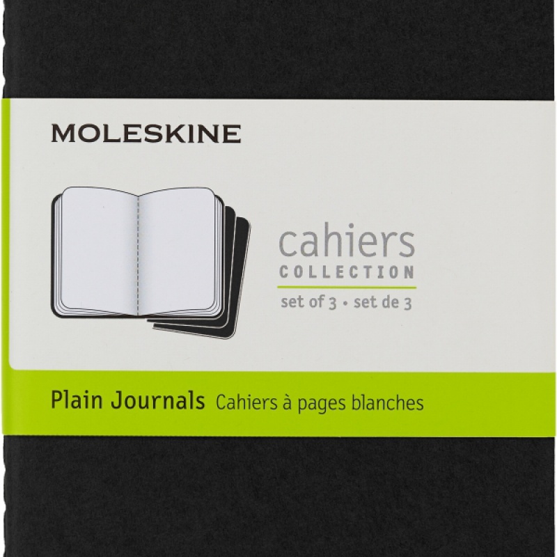 Zestaw 3 Zeszytów MOLESKINE Cahier Journals P (9x14cm) gładki, 64 strony, czarny - zdjęcie (6