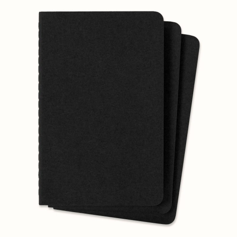 Zestaw 3 Zeszytów MOLESKINE Cahier Journals P (9x14cm) gładki, 64 strony, czarny - zdjęcie (5