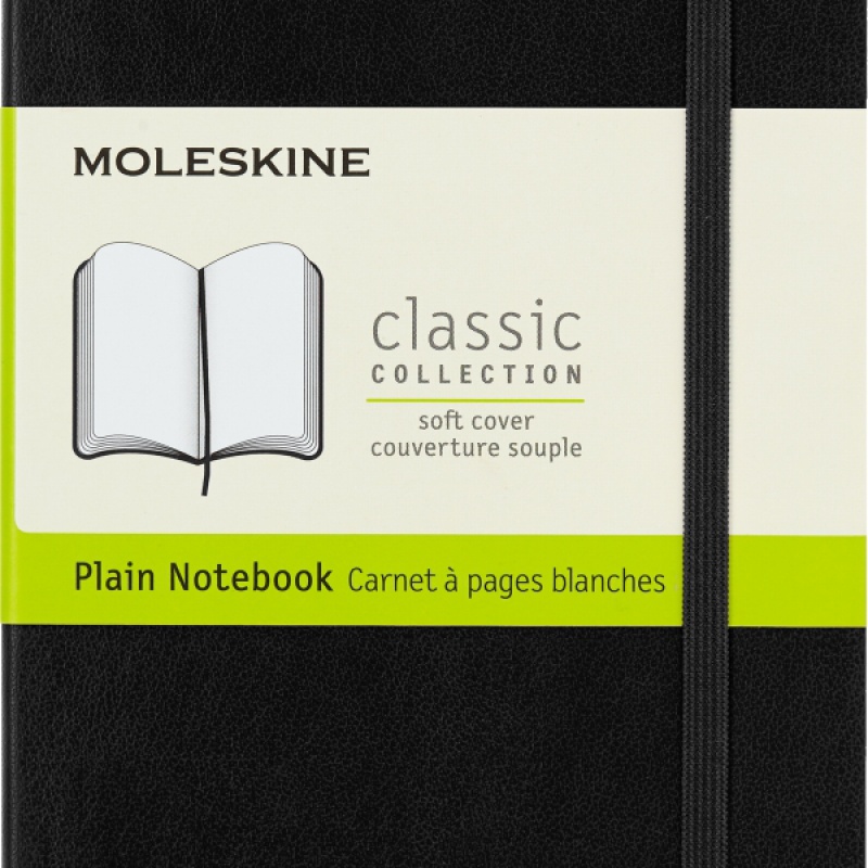 Notes MOLESKINE Classic P (9x14cm) gładki, miękka oprawa, 192 strony, czarny - zdjęcie (6