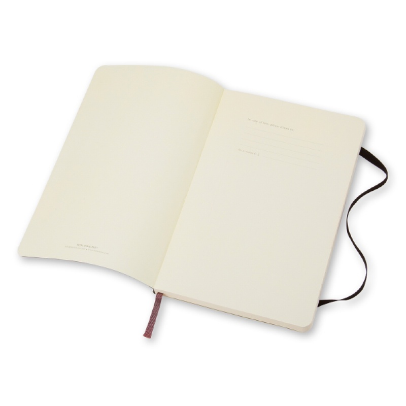 Notes MOLESKINE Classic L (13x21cm) w linie, miękka oprawa, 192 strony, czarny - zdjęcie (4