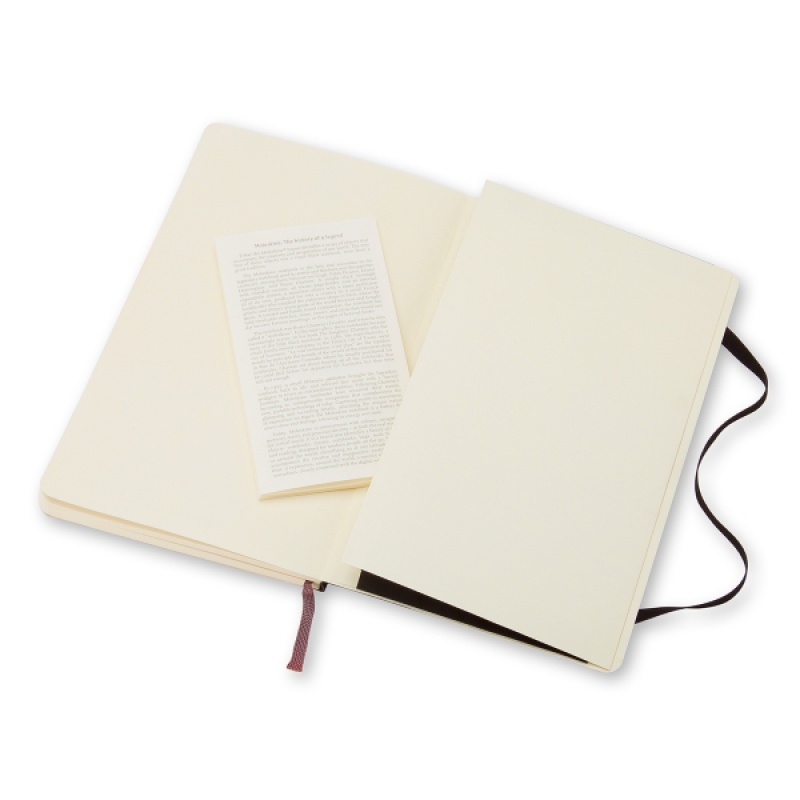 Notes MOLESKINE Classic L (13x21cm) w linie, miękka oprawa, 192 strony, czarny - zdjęcie (3