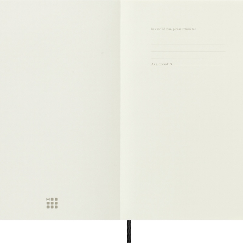 Notes MOLESKINE Classic L (13x21cm) w kratkę, miękka oprawa, 192 strony, czarny - zdjęcie (4