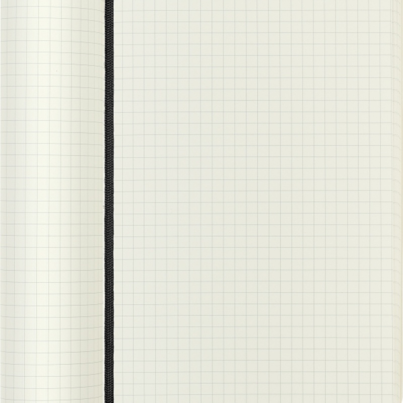 Notes MOLESKINE Classic L (13x21cm) w kratkę, miękka oprawa, 192 strony, czarny - zdjęcie (3
