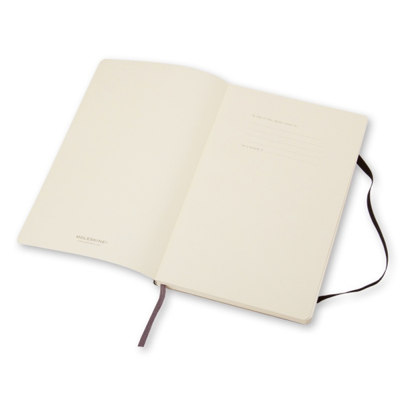 Notes MOLESKINE Classic L (13x21cm) gładki, miękka oprawa, 192 strony, czarny - zdjęcie (4