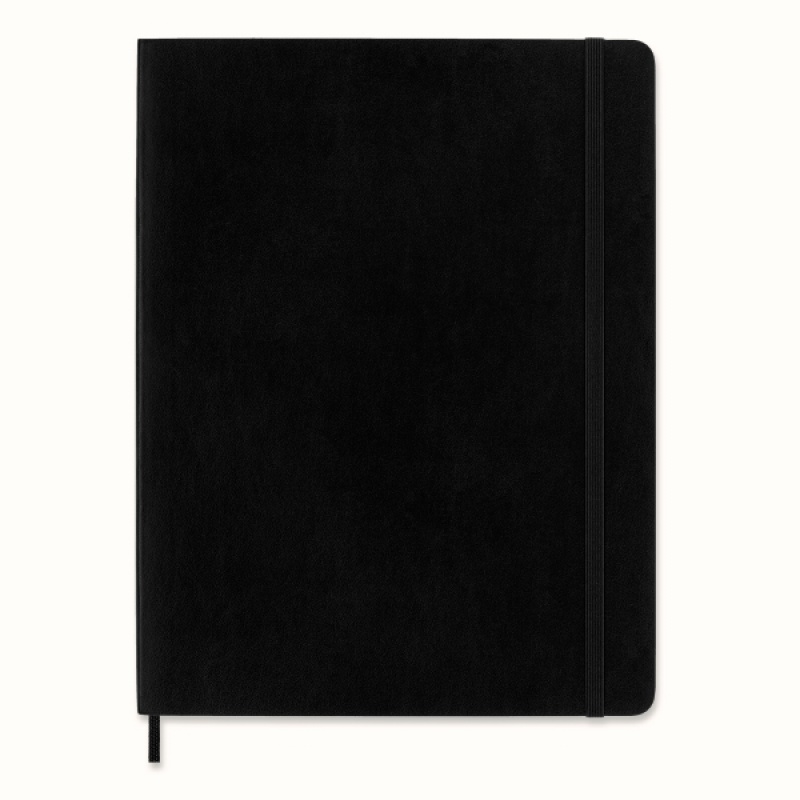 Notes MOLESKINE Classic XL (19x25cm) w linie, miękka oprawa, 192 strony, czarny - zdjęcie (5