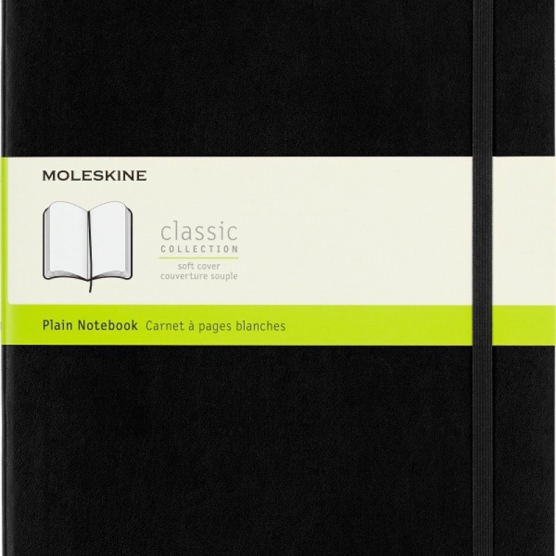 Notes MOLESKINE Classic XL (19x25cm) gładki, miękka oprawa, 192 strony, czarny - zdjęcie (6