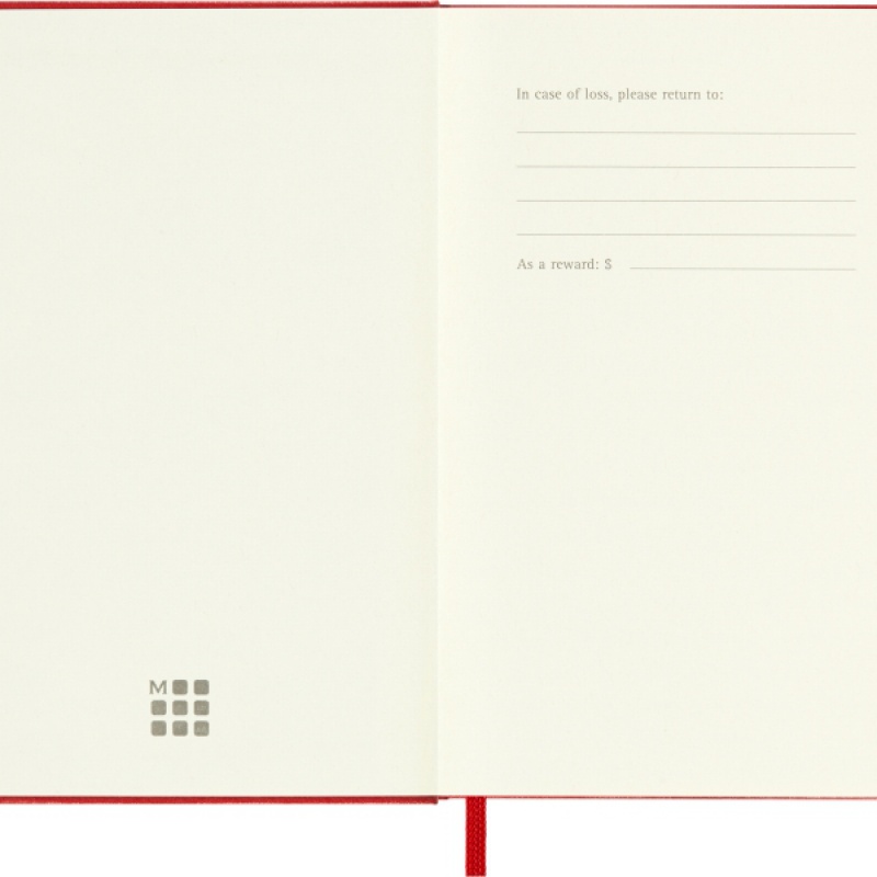 Notes MOLESKINE Classic P (9x14 cm) w kropki, twarda oprawa, scarlet red, 192 strony, czerwony - zdjęcie (9