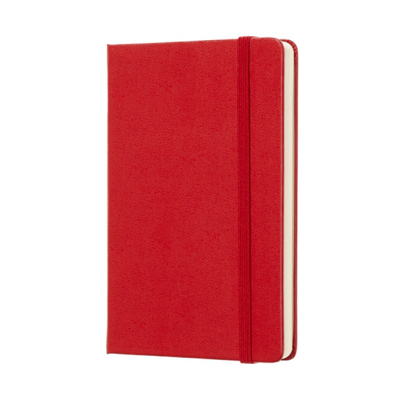 Notes MOLESKINE Classic P (9x14 cm) w kropki, twarda oprawa, scarlet red, 192 strony, czerwony - zdjęcie (8