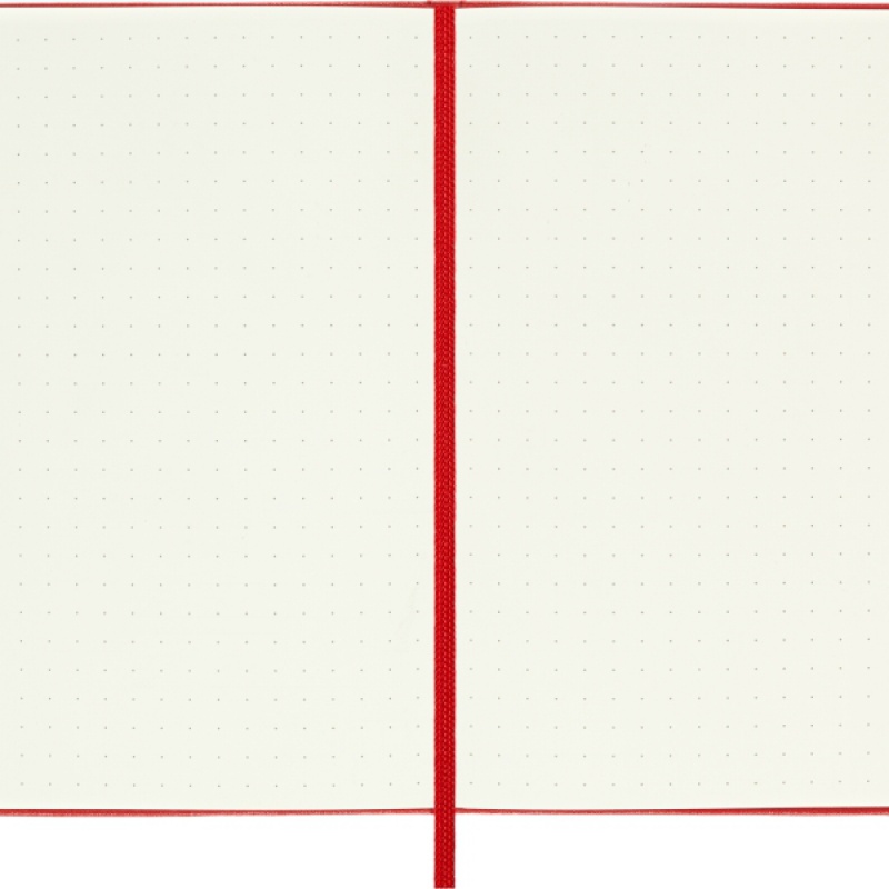 Notes MOLESKINE Classic P (9x14 cm) w kropki, twarda oprawa, scarlet red, 192 strony, czerwony - zdjęcie (7