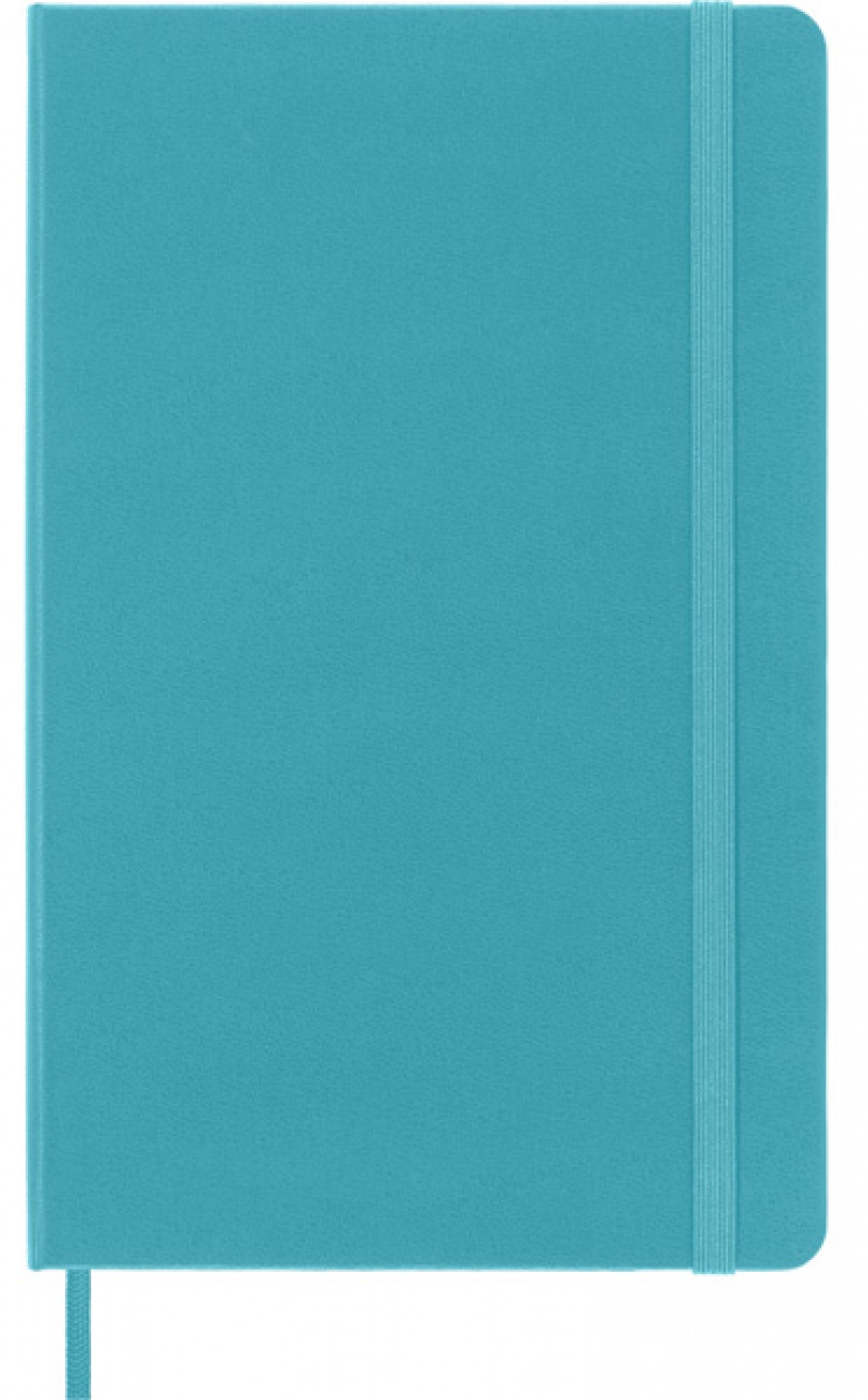 Notes MOLESKINE Classic L (13x21 cm) w linie, twarda oprawa, reef blue, 240 stron, niebieski - zdjęcie (10