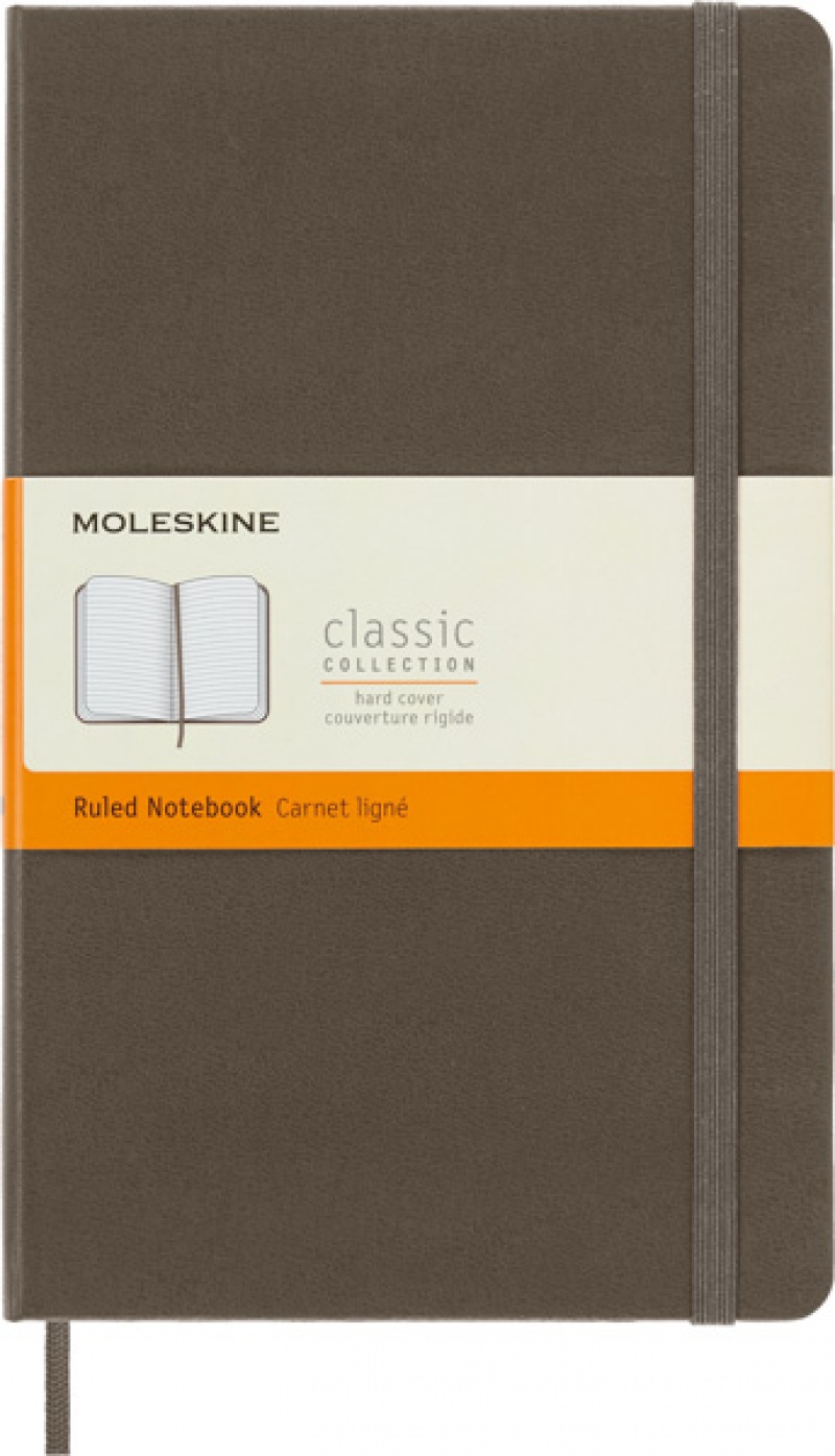 Notes MOLESKINE Classic L (13x21 cm) w linie, twarda oprawa, earth brown, 240 stron, brązowy - zdjęcie (10