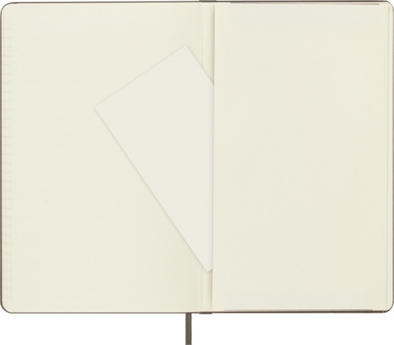 Notes MOLESKINE Classic L (13x21 cm) w linie, twarda oprawa, earth brown, 240 stron, brązowy - zdjęcie (4