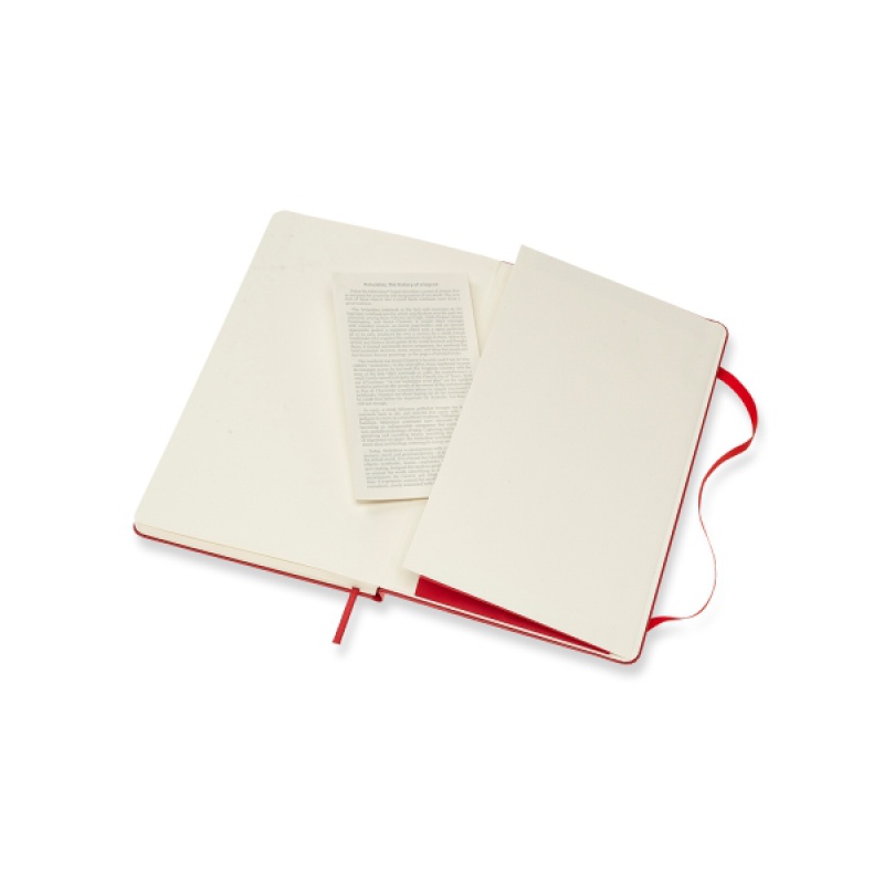 Notes MOLESKINE Classic L (13x21 cm) w kropki, twarda oprawa, scarlet red, 240 stron, czerwony - zdjęcie (2