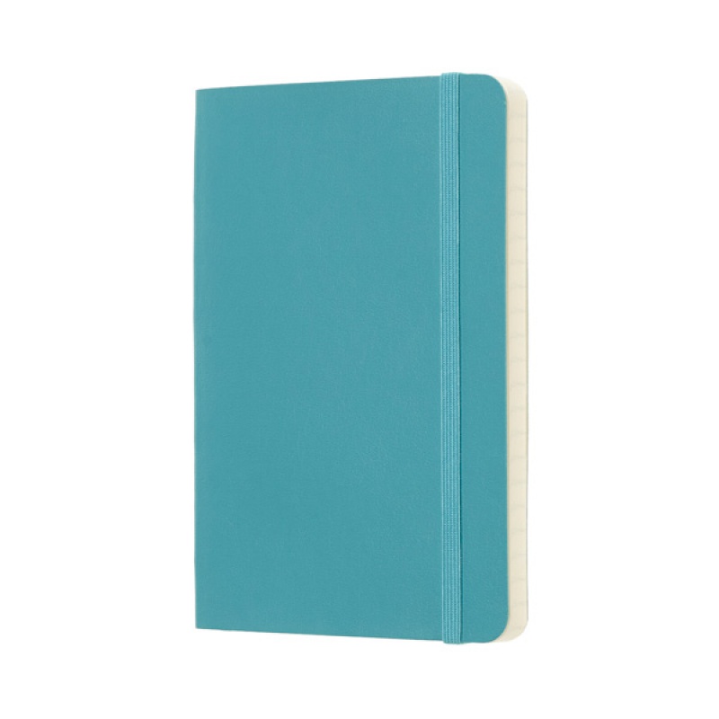 Notes MOLESKINE P (9x14 cm) w linie, miękka oprawa, reef blue, 192 strony, niebieski - zdjęcie (8