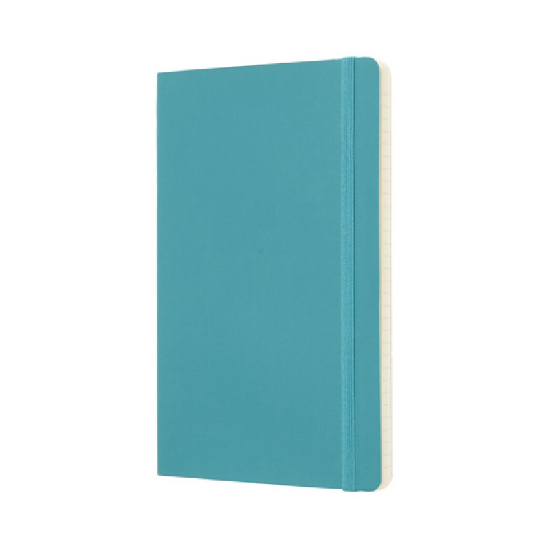 Notes MOLESKINE L (13x21 cm) w linie, miękka oprawa, reef blue, 192 strony, niebieski - zdjęcie (8