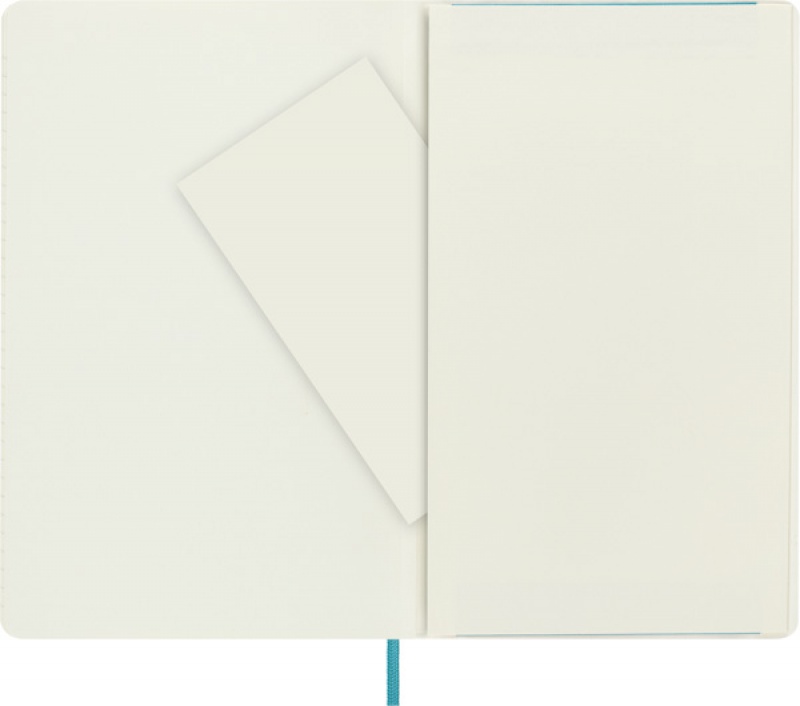Notes MOLESKINE L (13x21 cm) w linie, miękka oprawa, reef blue, 192 strony, niebieski - zdjęcie (5